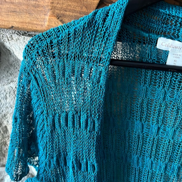 Coldwater Creek crochet cardigan an - Picture 3 of 6